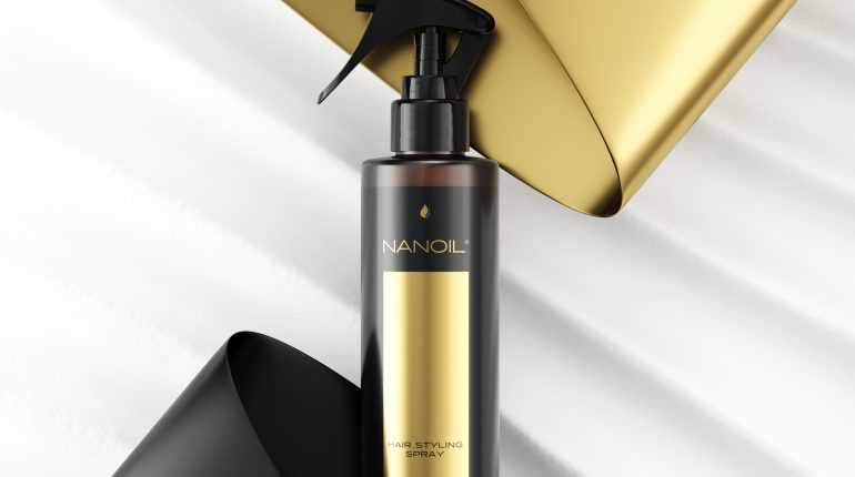 Nanoil hair styling spray